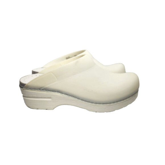 Dansko Sonja Mule Open Back Clog White Translucent Womens Size EU 38 US 7.5 8 - Picture 1 of 9